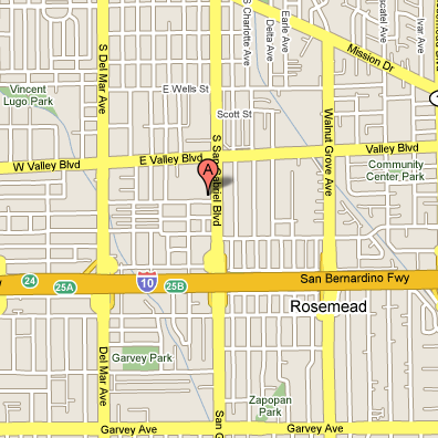 San Gabriel California Map